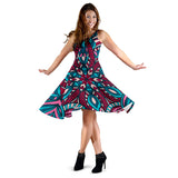 Ethnic Boho Flower Women's Dress