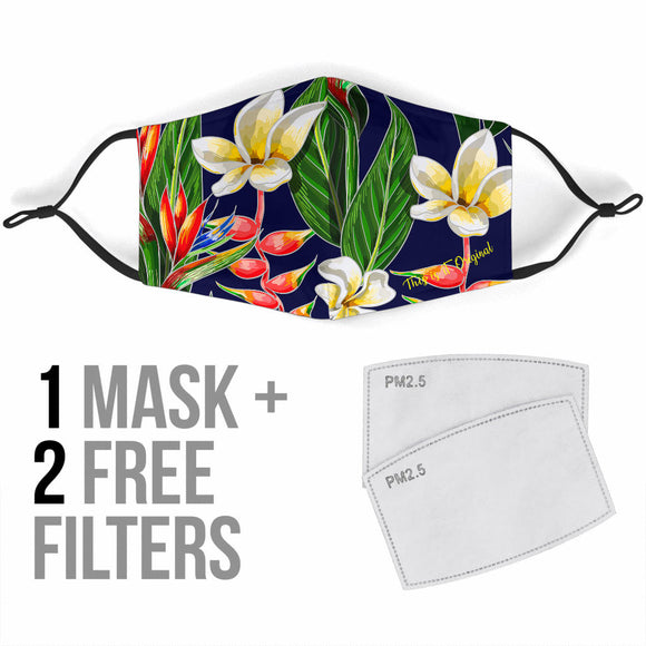 Colorful Floral Art Design Protection Face Mask