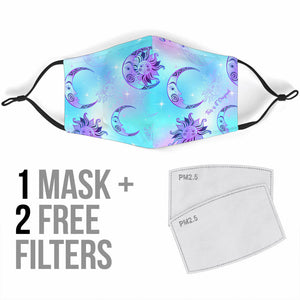 Colorful Sun & Moon Protection Face Mask