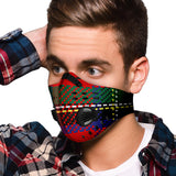 Classic Green & Red Tartan Design Premium Protection Face Mask