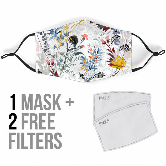 Floral Design Good Vibrations One Protection Face Mask