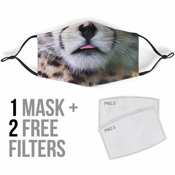 Cheetah Mouth Design Protection Face Mask