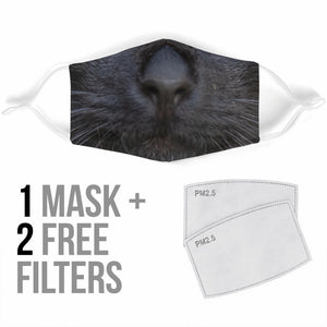 Lovely Black Cat Protection Face Mask