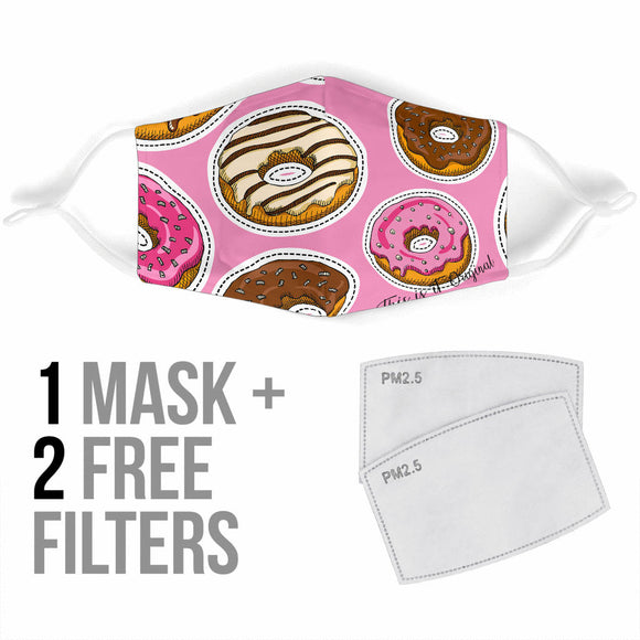 Donuts Design Protection Face Mask