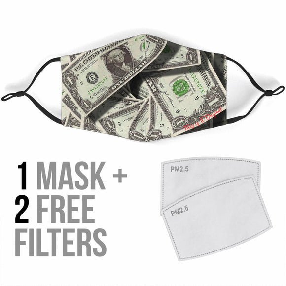 Dollars and Dirty Money Story Protection Face Mask