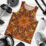 Psychedelic Colorful Mandala 2 Men's Tank Top