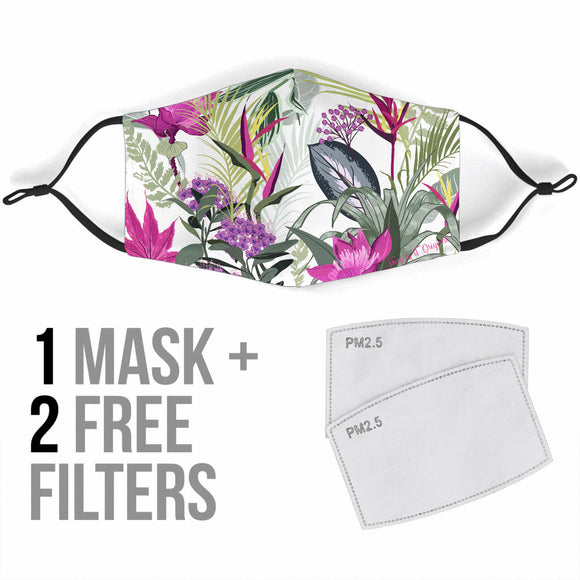 Floral Design Good Vibrations Two Protection Face Mask