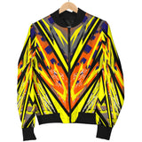 Racing Style Yellow & Colorful Orange Vibes Men's Bomber Jacket