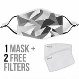 Dirty Urban Grey Army Camouflage Protection Face Mask