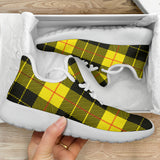 Yellow Tartan Passion Mesh Knit Sneakers