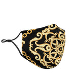 Luxury Golden Design Black Protection Face Mask