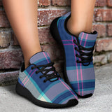 Luxury Blue Tartan Sport Sneakers