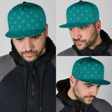 Luxury Light Green Bandana Style Paisley Design Snapback Hat