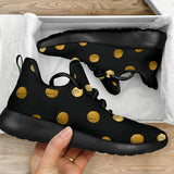 Luxury Golden Dots Mesh Knit Sneakers