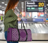 Luxury Plum Bandana Style Travel Bag