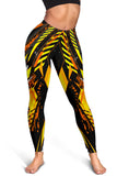 Racing Style Wild Orange & Black Vibes Women's Leggings