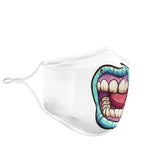 Crazy Pop Art Open Mouth Protection Face Mask