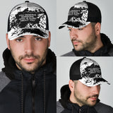 You deserve someone. Black & White Design Mesh Back Cap