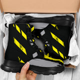 Racing Urban Style Industrial Yellow & Dark Black Vibes Chunky Boots