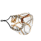 Design Luxury Gold Chains With Strap Protection Face Mask