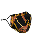 Design Gold Chains & Strap Protection Face Mask