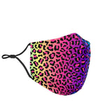 Colorful Leopard Skin Design Protection Face Mask