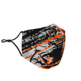 Classic Racing Design Black & Neon Orange Protection Face Mask