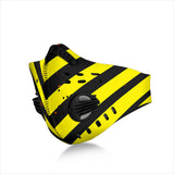 Racing Style Black & Yellow Stripes One Premium Protection Face Mask